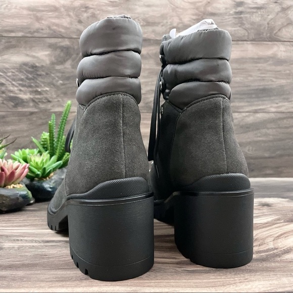 NIB Nine West Persia Leather Lug Sole Hiker Boots - Picture 9 of 12